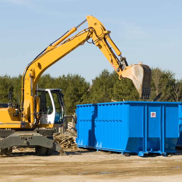 can i choose the location where the residential dumpster will be placed in Hankins NY